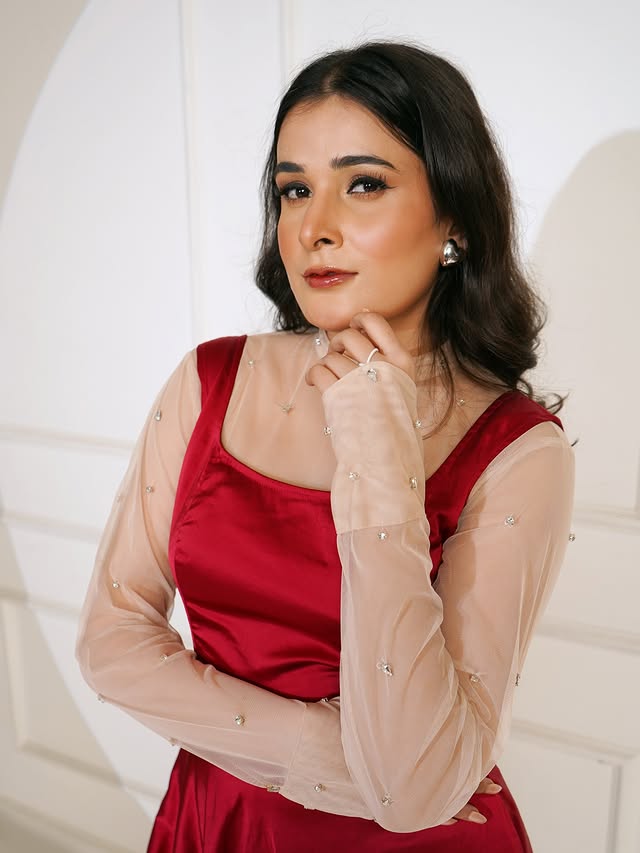 The Crimson Sheer Dress