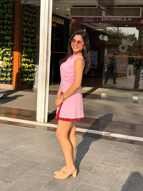 Aura Muse Pink Mini Dress