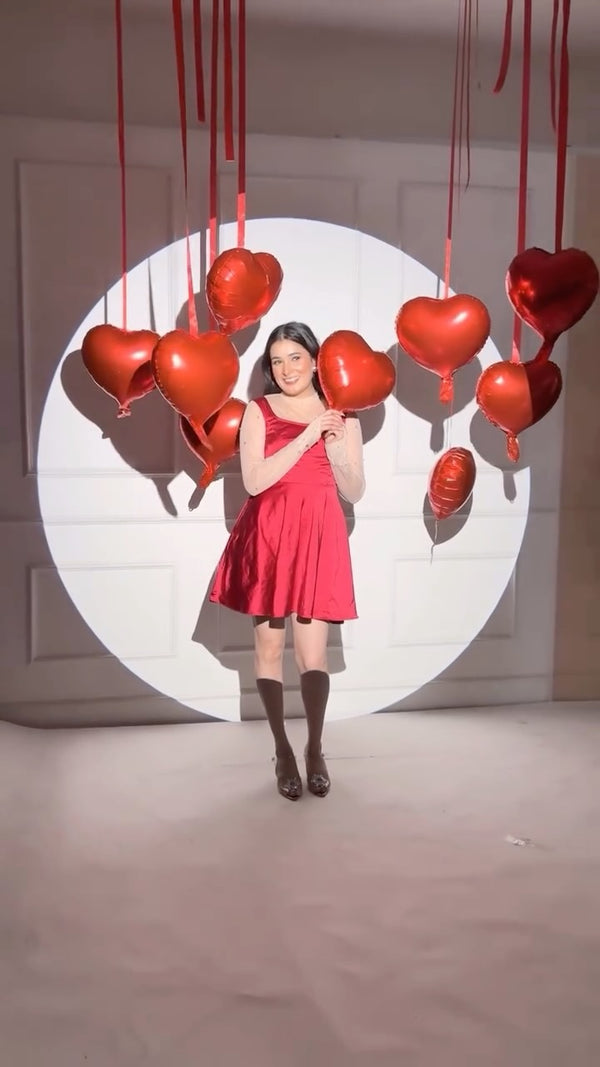 The Crimson Sheer Dress